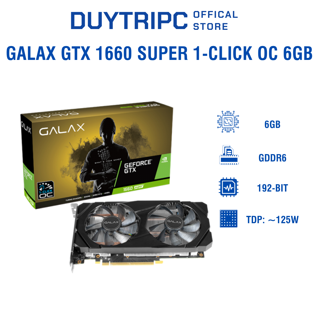 GALAX GTX 1660 SUPER 1-CLICK OC 6GB